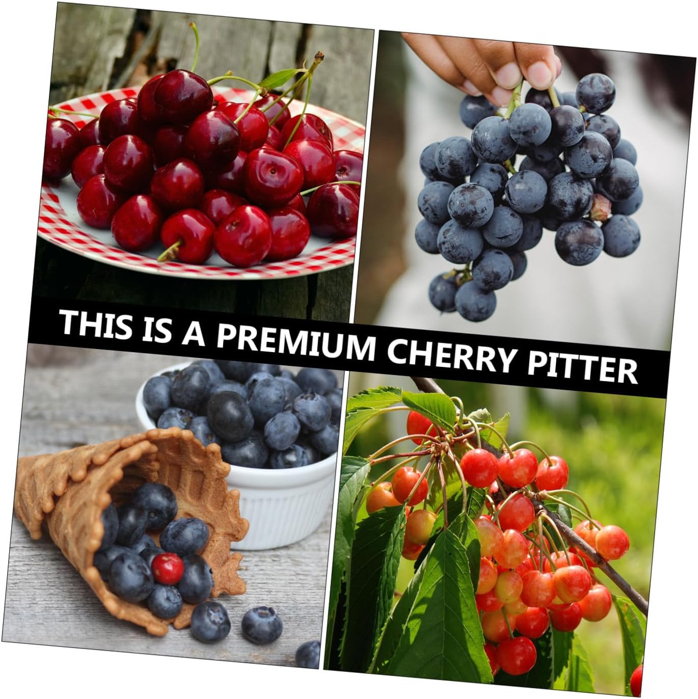 1pc Multifunctional Fruit Cherry Pitter Tool Cherry Accessories Vegetable Gadget Easy Squeeze Grip Non-slip Handle