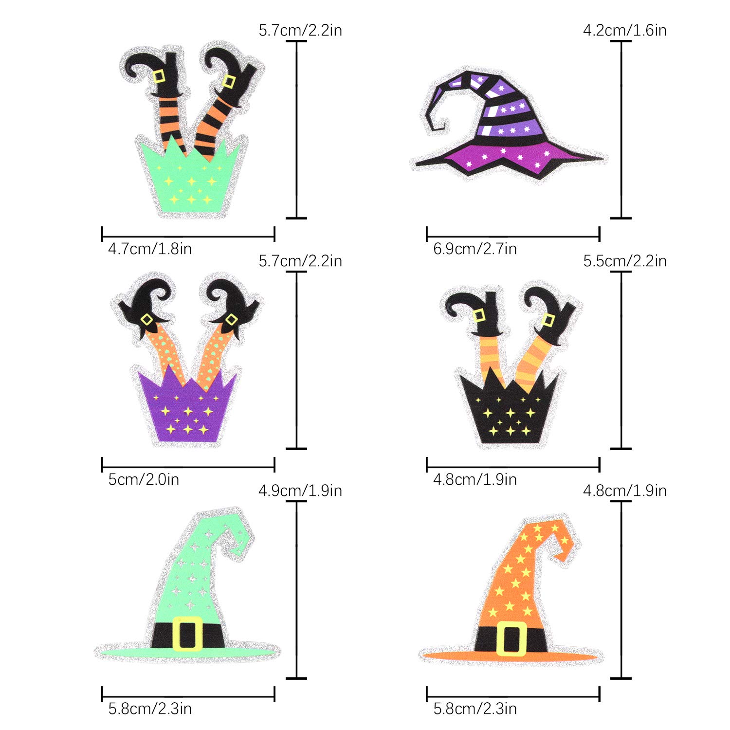 Hexen-Kuchenaufsatz Set – 45 Teile – Cupcake-Topper & Deko Für Geburtstag, Halloween, Prinzessinnen-Party