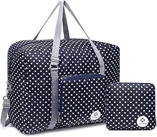 Borsone da viaggio pieghevole, borsone da viaggio, borsone da viaggio, per bambini, ragazze, donne, a pois