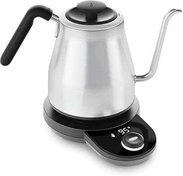 OXO Brew Gooseneck Electric Kettle – Hot Water Kettle, Pour Over Coffee &amp; Tea Kettle, Adjustable ...