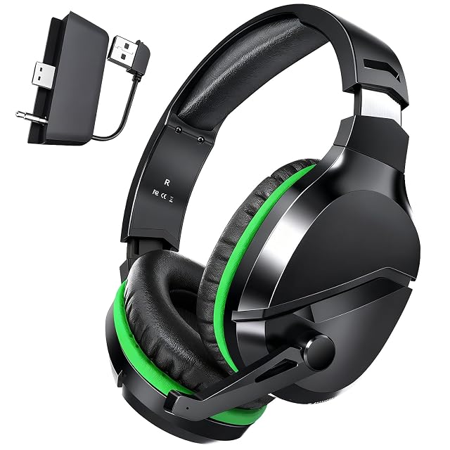 WolfLawS Wireless Gaming Headset for Xbox Series X S Xbox One PS5 PC Mac Switch Bluetooth Headphones with