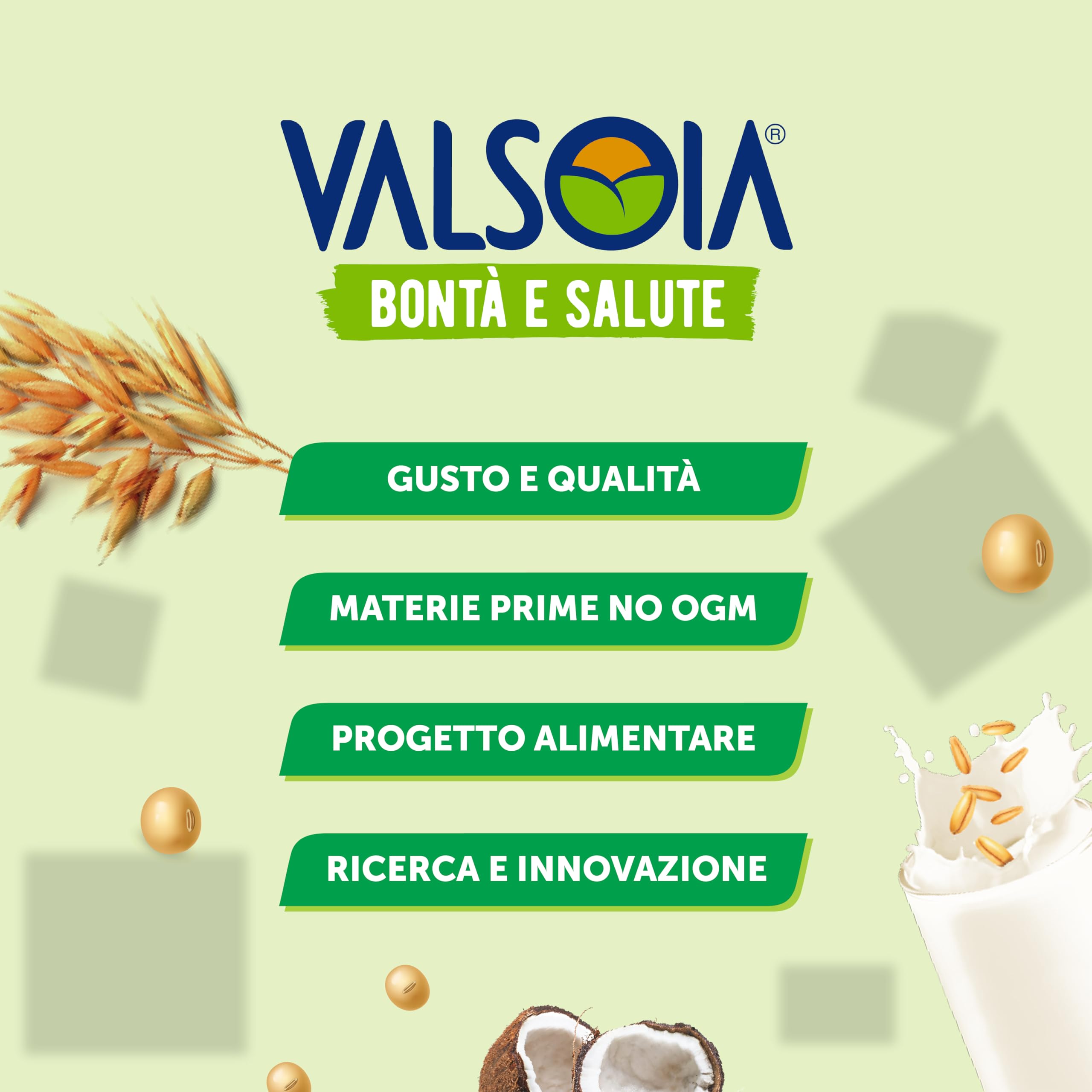 Valsoia - Bevanda Avena Drink, Box da 10 Tetra Brik da 1000 ml, 100% Vegetale, Senza Lattosio, con Calcio e Vitamine, Ideale anche per Vegani e Vegetariani, può Contenere Tracce di Glutine