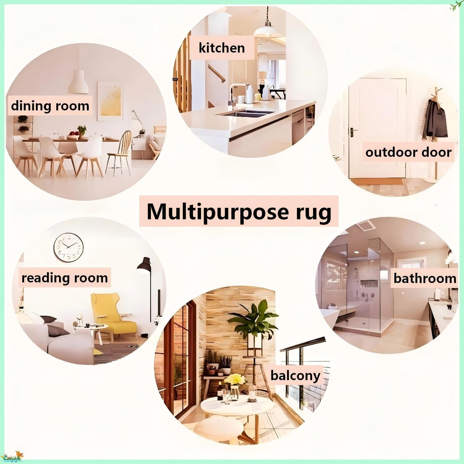 Teppichläufer Flur 50 x 200 cm Provence Lavendel Rutschfester Küchenteppich Ländlich abwaschbar, moderner Läufer für Wohnzimmer, Büro, Schlafzimmer und Küche