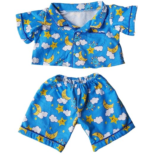 Flannel PJ's Clothes Outfit Fits Most 14" - 18" Build-A-Bear and Make Your Own Stuffed Animals