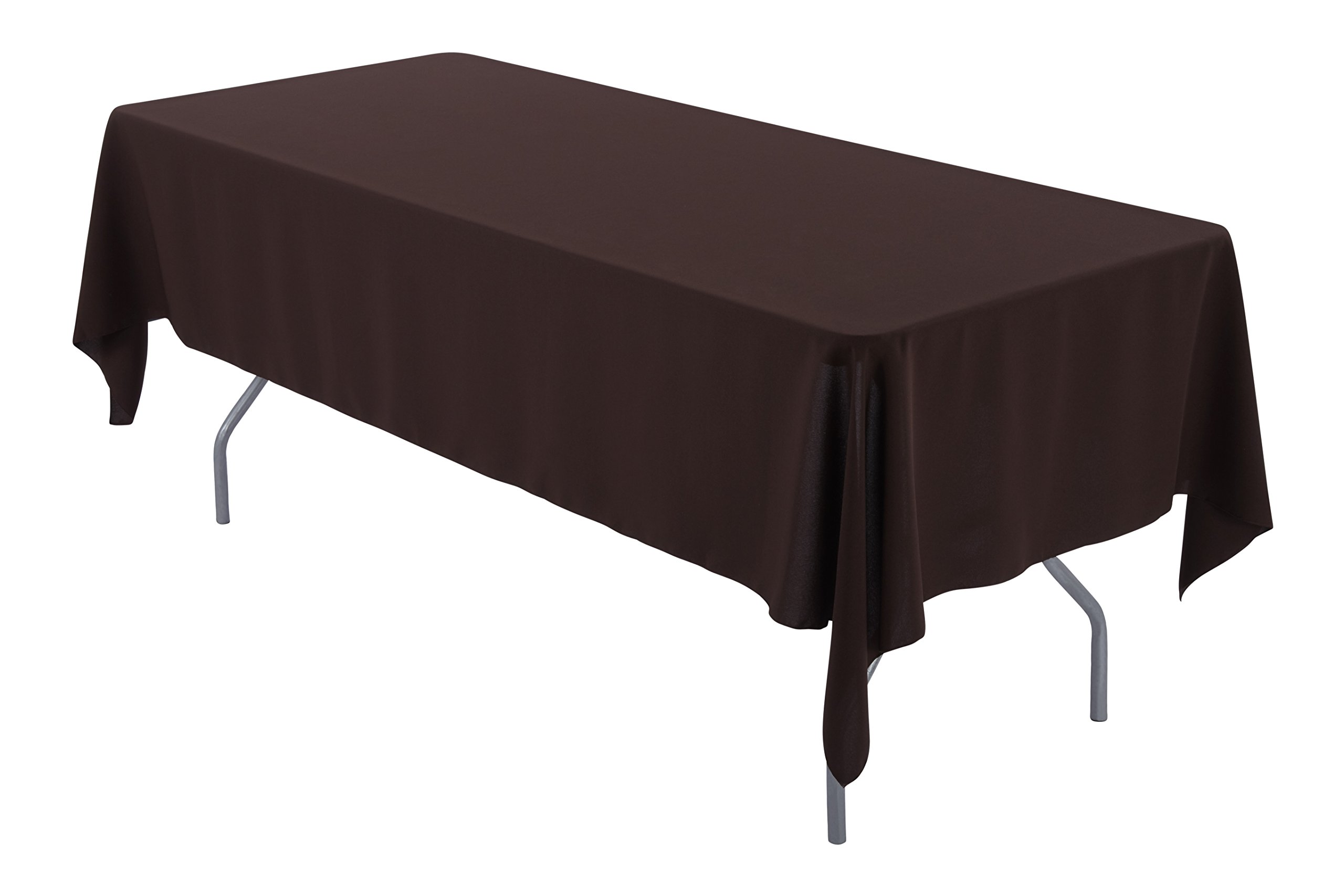 Zhen Linen 60 x 144 inch Rectangular Polyester Tablecloth (Brown)