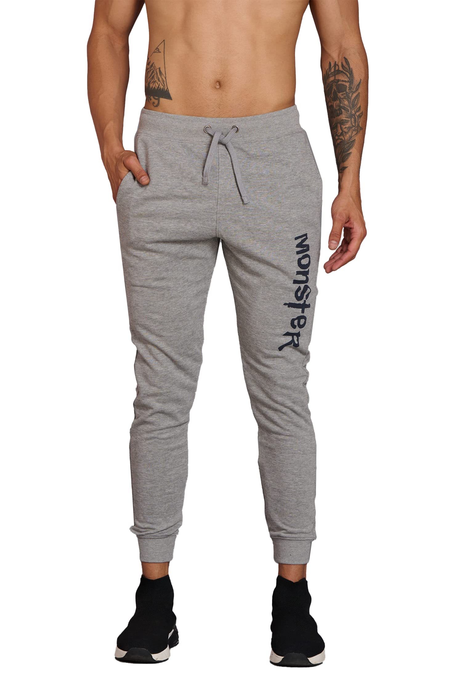 Men/Boys Regular Fit Casual Cotton Joggers Trackpant(Grey, XXL)-image-21