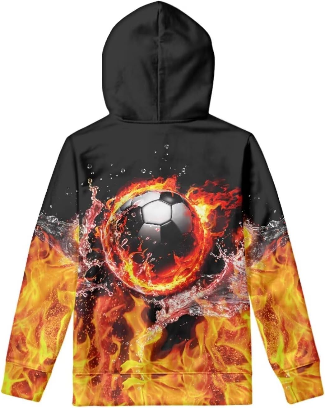 WELLFLYHOM Boys Hooded Sweatshirts Hoodie Pullover Cool Graphic Crewneck Blouses Size 6-16