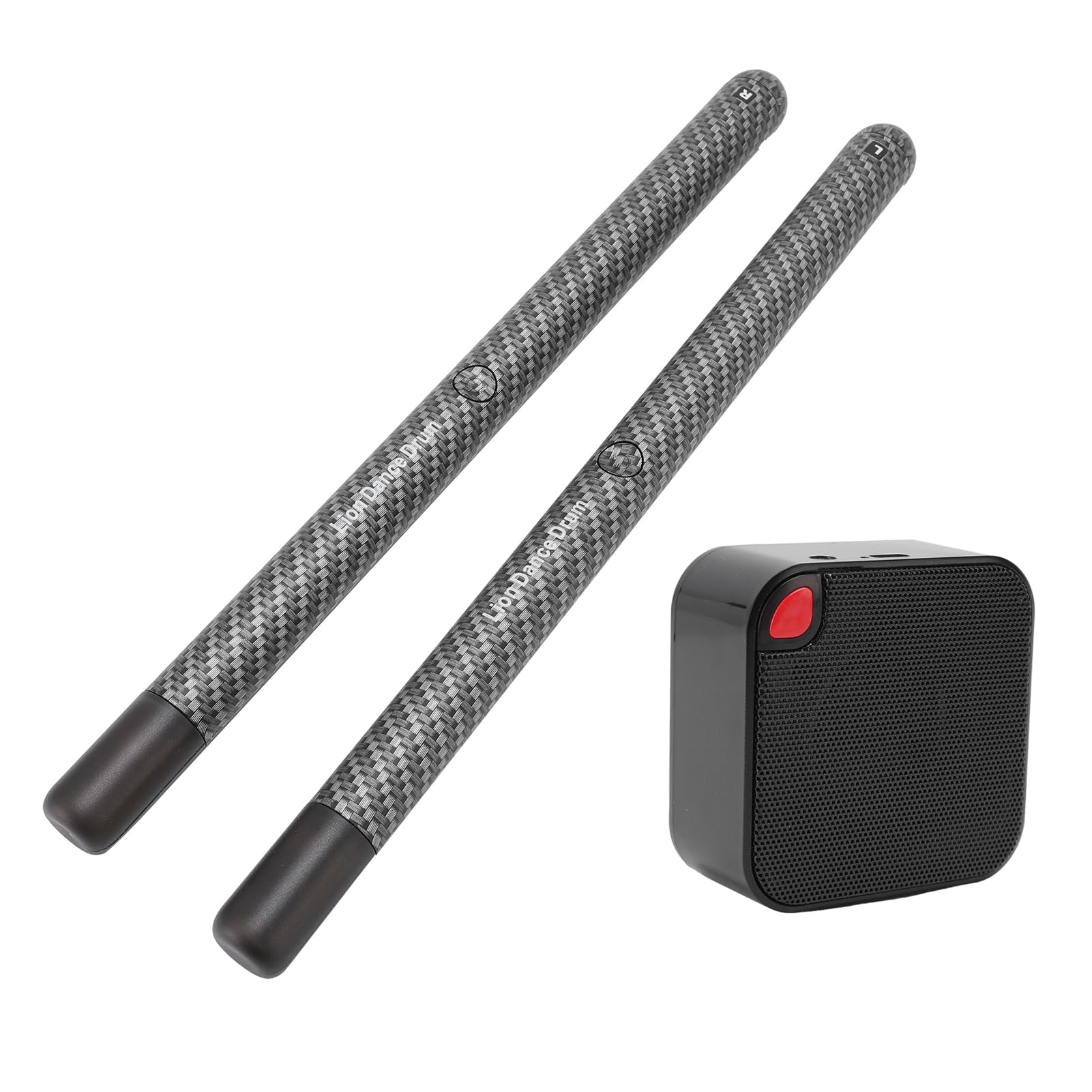 Asixxsix Elektronisches Schlagzeug-Set, Trommeln überall und Jederzeit Spielen, Air-Drum-Sticks-Set, Leises Erlebnis, 2 Klangoptionen, Air-Drumsticks für Anfänger, Erwachsene, Kinder,