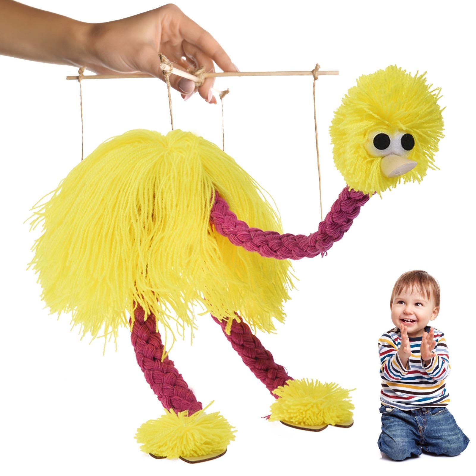 Marioneta De Avestruz con Cuerdas, Divertida Marioneta De Pájaro Interactiva, Marioneta De Avestruz con Cuerdas, Marionetas De Avestruz Hechas A Mano, Muñeca De Cuerda, Marioneta De Peluche — view 10