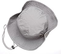Vista 19 de Sombrero de cubeta para verano, para exteriores, para pescar, de safari, de caza, con correa ajustable