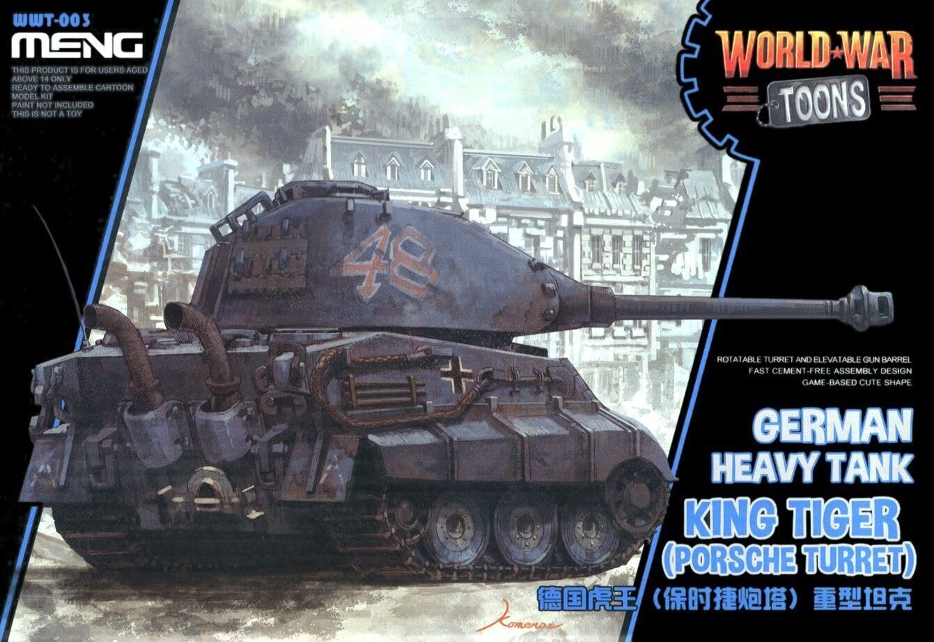 WWT-003 Model-German King Tiger (Porsche Turret) World War Toons