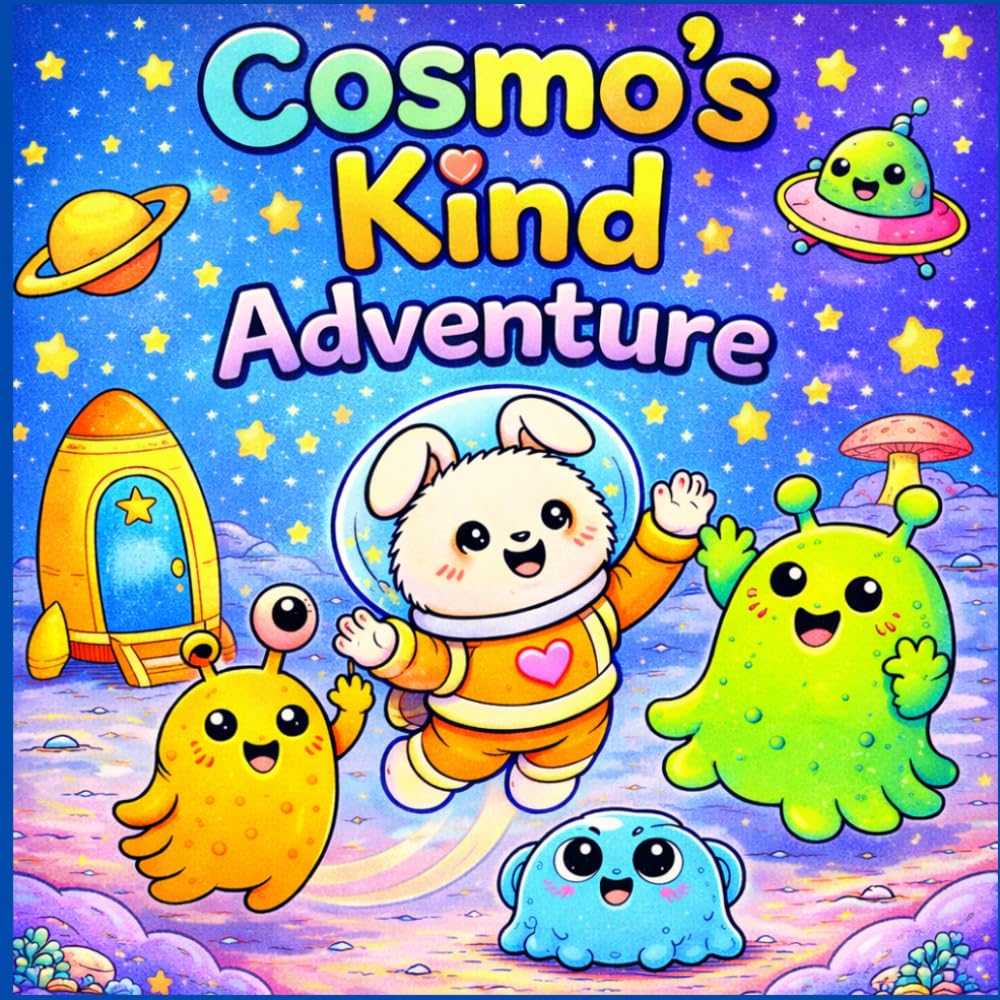 Cosmo the Space Explorer Bunny: Planet Adventure Coloring Book