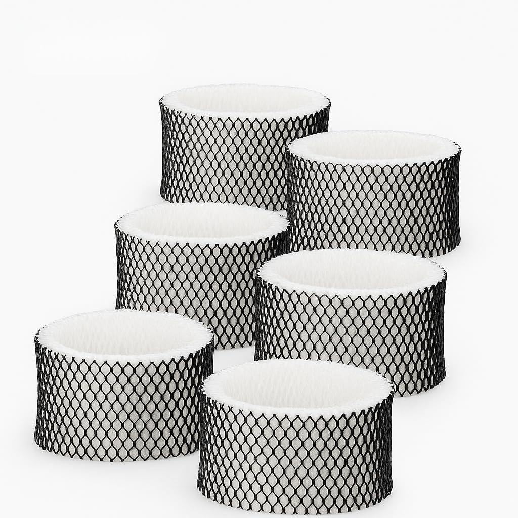 Podoy HWF62 Humidifier Filter Compatible with Holmes Sunbeam Humidifier Filter A, Replace HWF62 HWF62CS HWF62D SCM1100 SCM1701 SCM1702 SCM1762 SF212 HM1300 HM1761 (6 Pack)