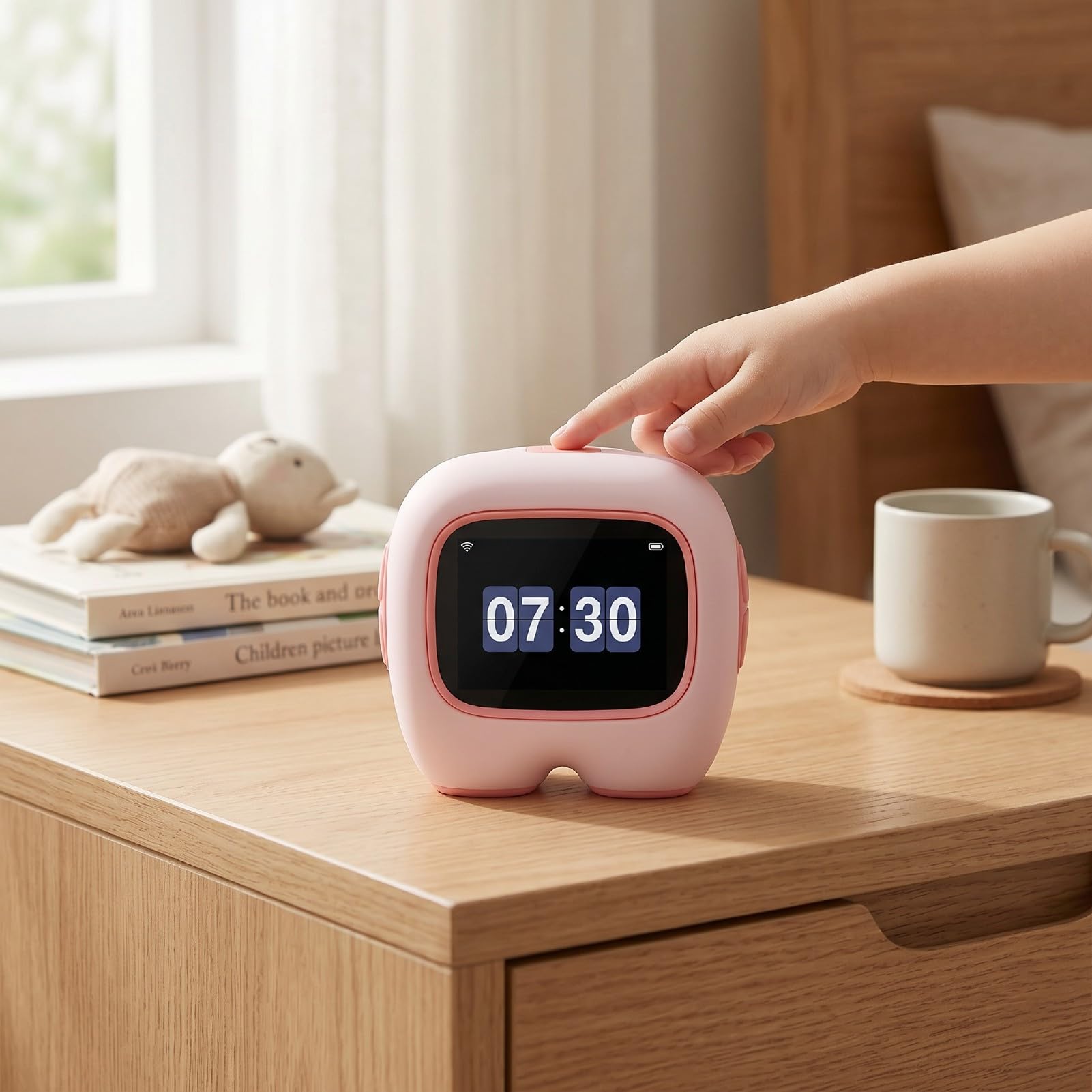 Emocjonalny Robot AI Kamera 2 MP Odwracany o 180° Pulpit Towarzysz ze Sterowaniem Głosowym Rozpoznawanie Obiektów dla Dzieci Interaktywna Nauka