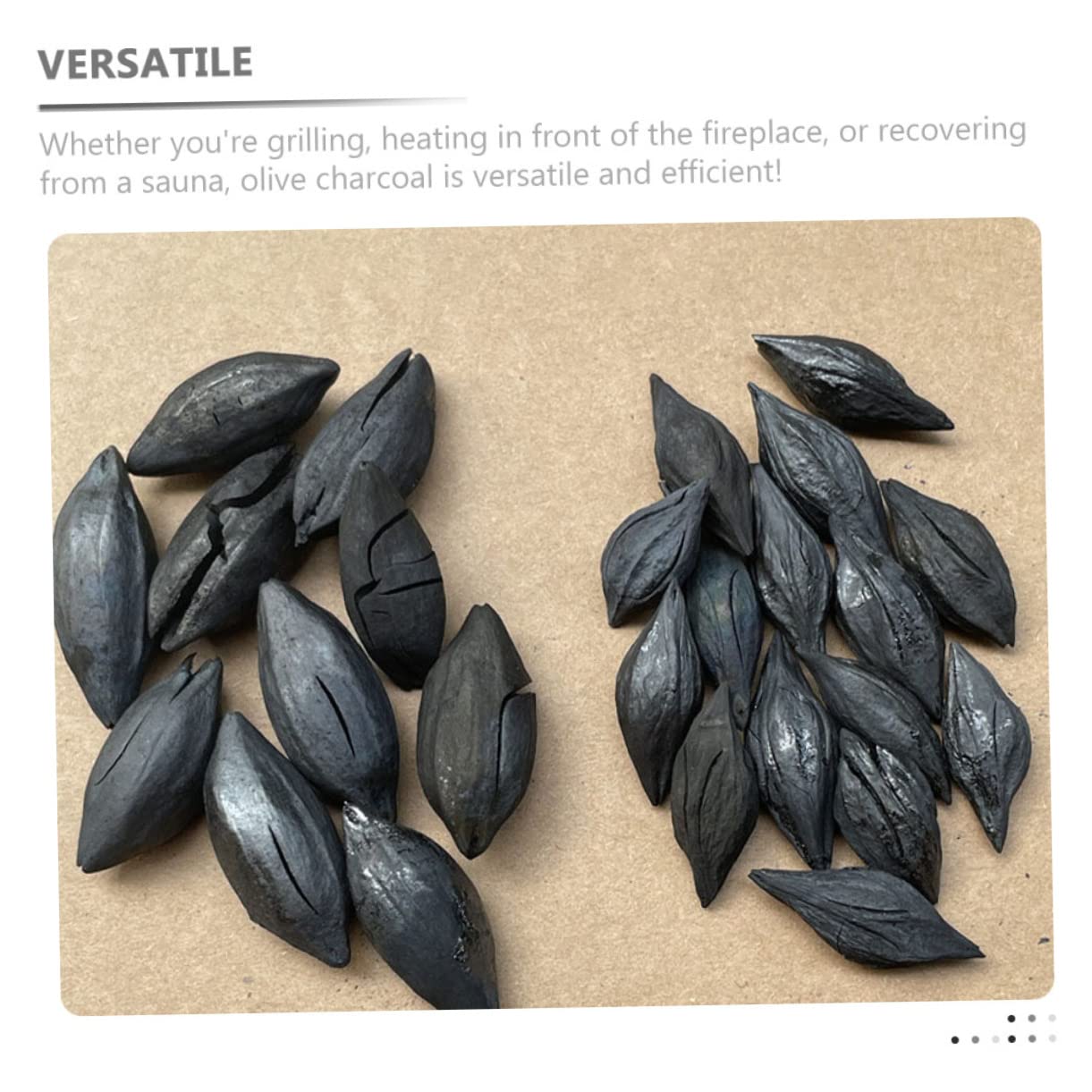 BESPORTBLE Carbone di Olivo Naturale per Barbecue e Stufa, 500g, 1 Sacchetto, per Grigliare All'aperto, Uso Efficiente e Versatile