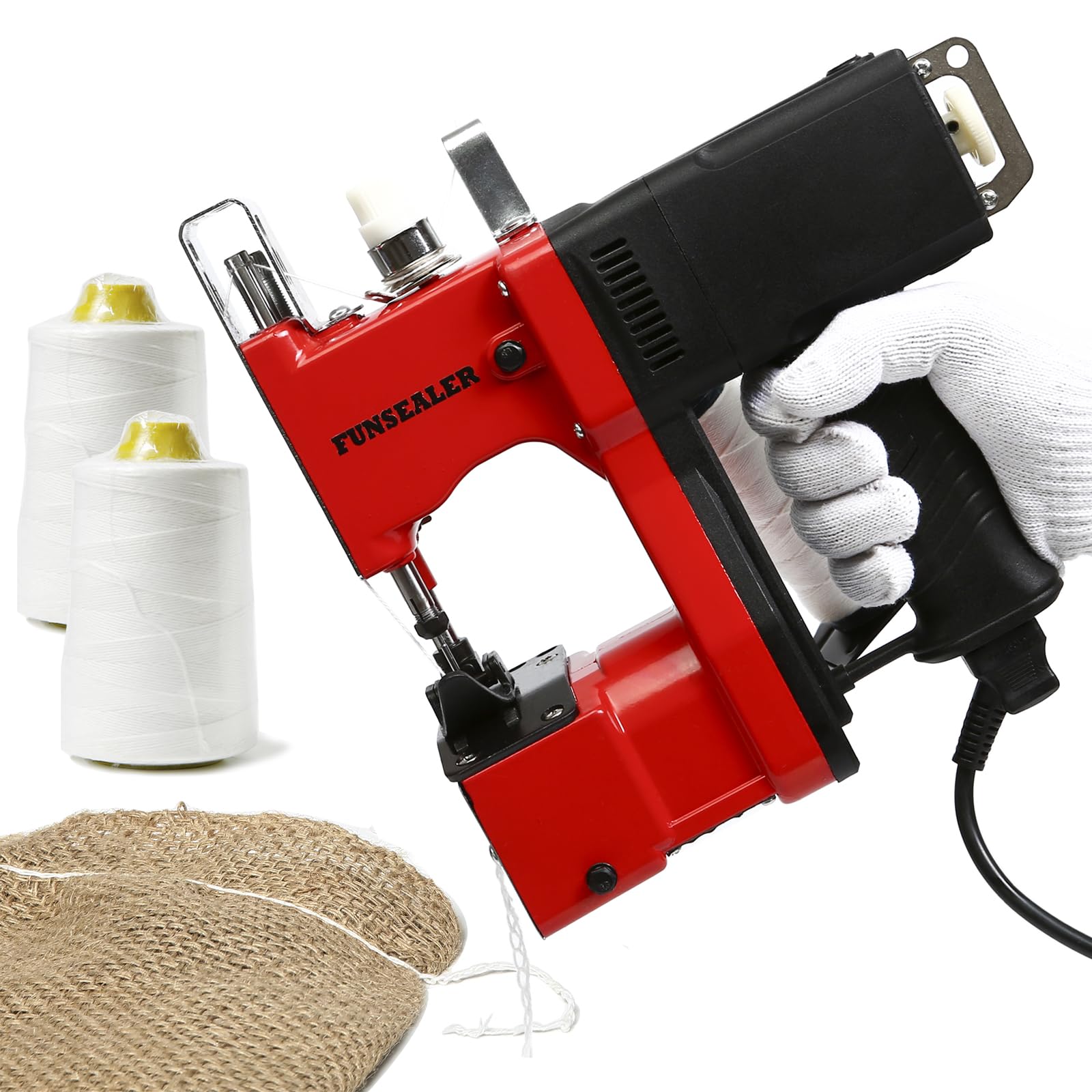Bag Sewing machine, Heavy Duty Bag Closing Machine For Burlap Bags Sand ...