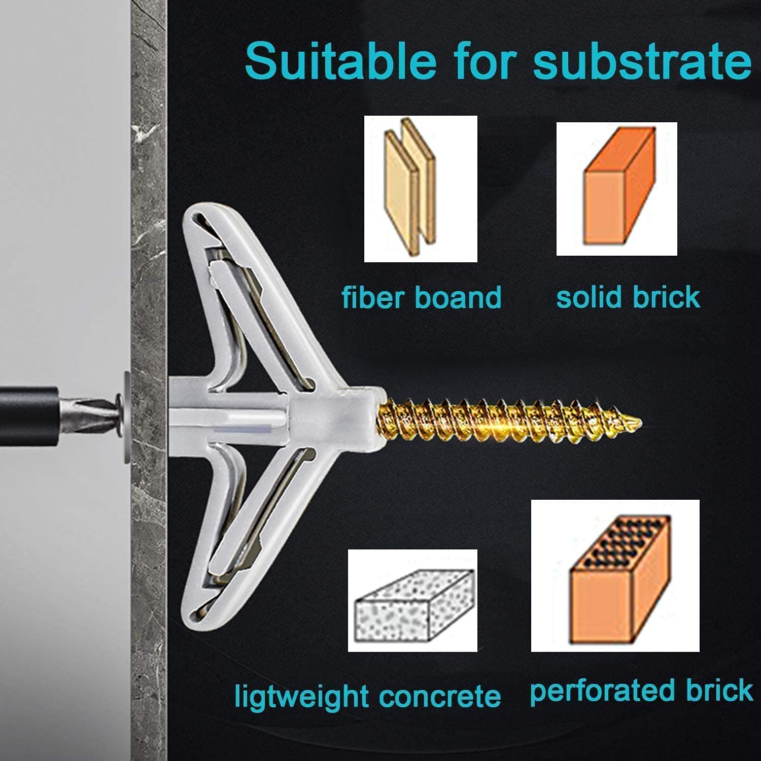 Tacos Marrones Para Anclajes Pesados Tapones De Pared Rawl 7 Mm - Para Ladrillo, Concreto, Fijaciones Sólidas R 134 A 12 Kg