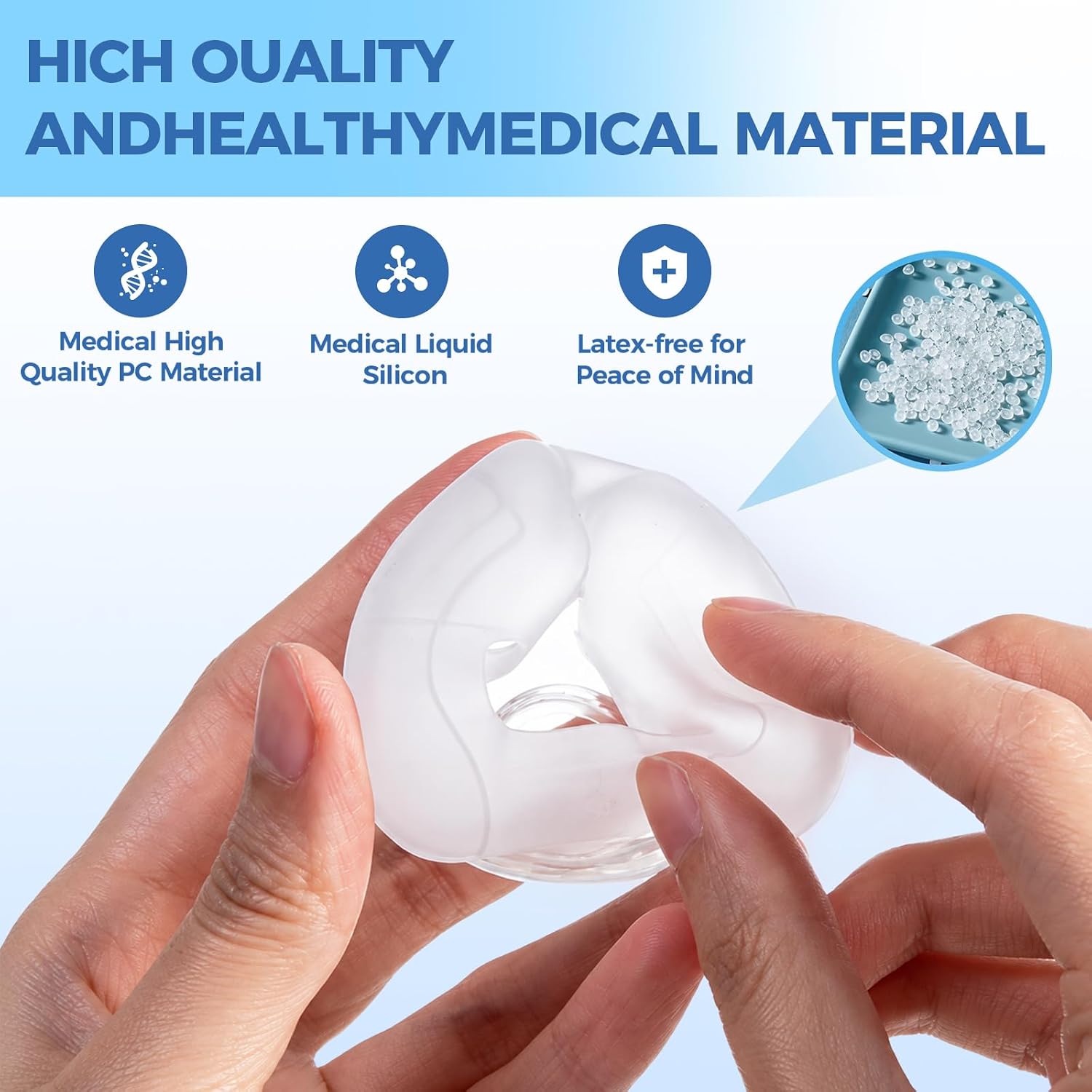 CPAP Mask,Nasal Pillow CPAP Mask for Airfit N20, CPAP Nose Masks with Headgear, Frame, Tube and Cushion for N20, Reusable Sleep Apnea Mask, M