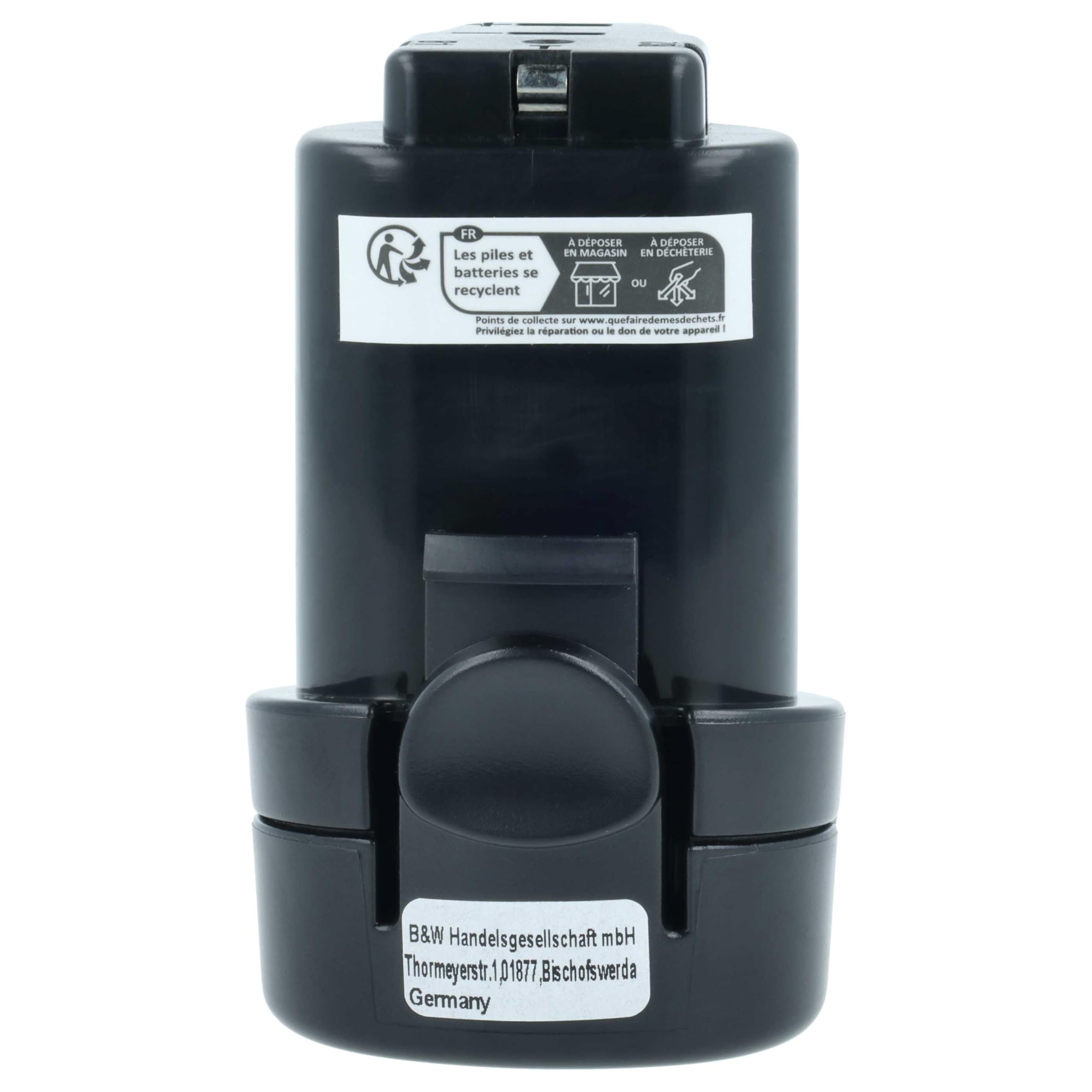 vhbw 2X Akku kompatibel mit Metabo PowerMaxx SB Basic
