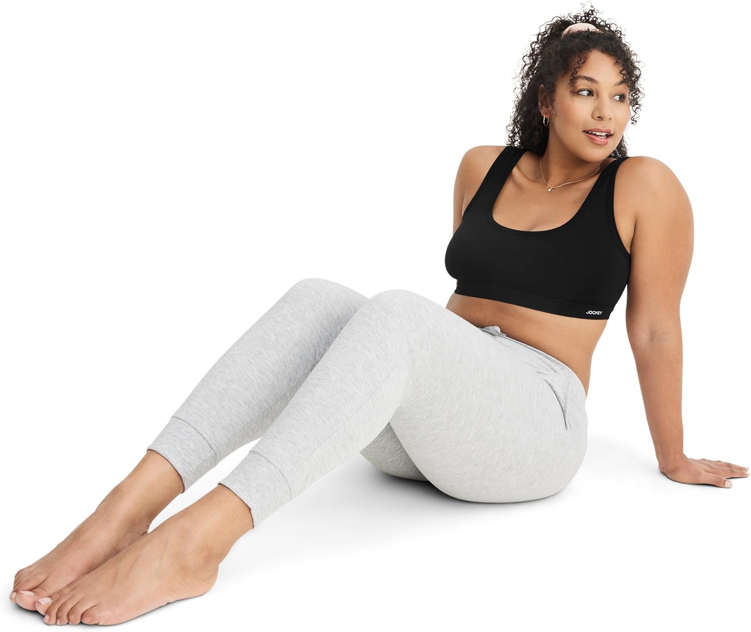 Jockey Women's Bra Organic Cotton Stretch Tank Strap Bralette - Image 4