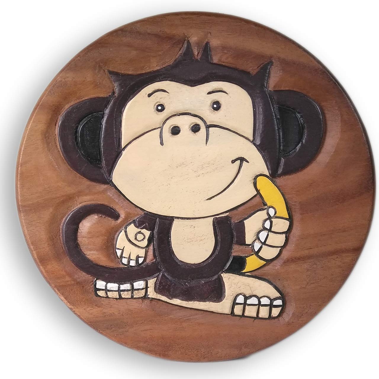 ART-CRAFT Vielseitiger Kinderhocker Holzhocker rund aus Mass