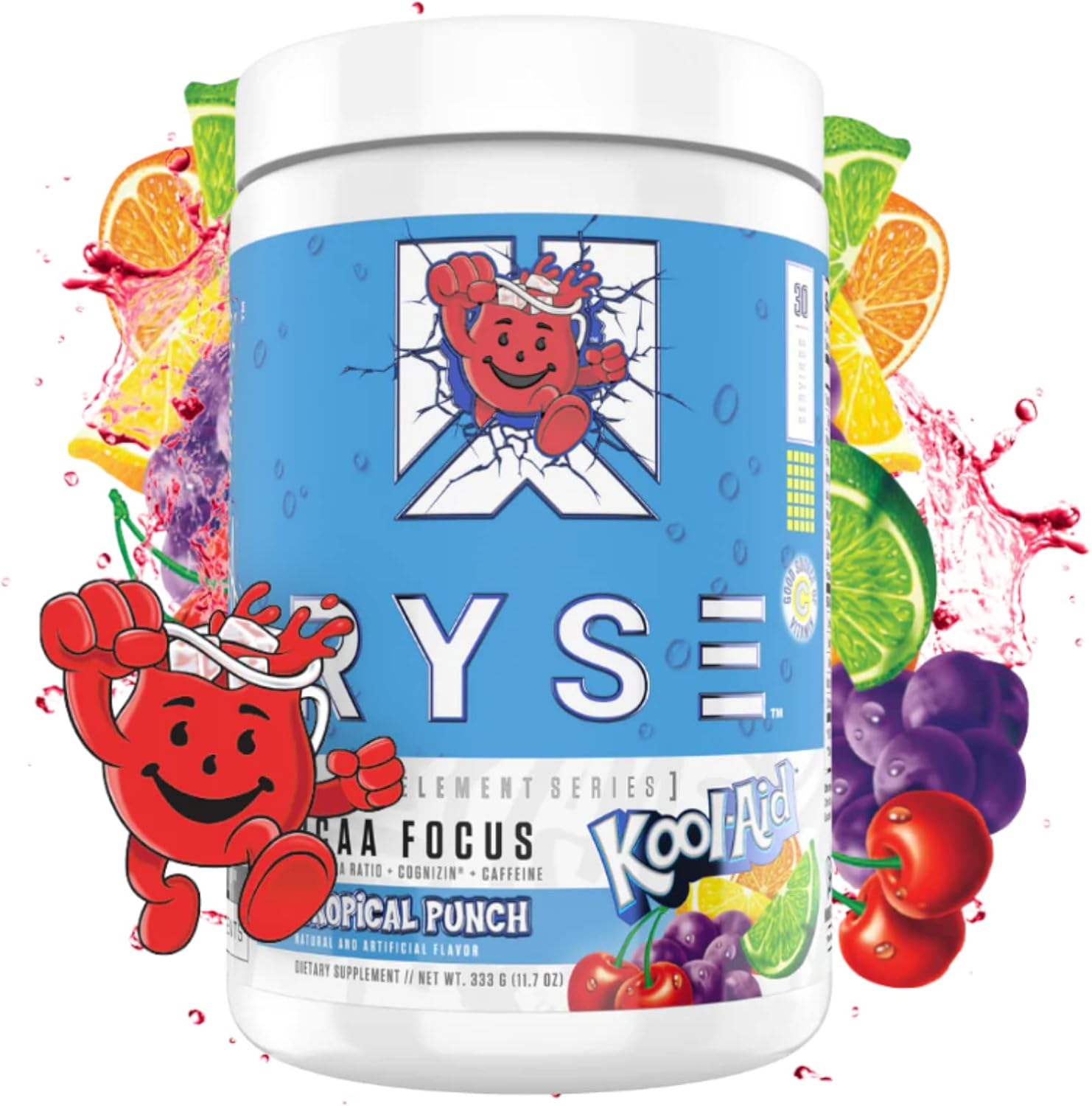 Ryse Element Series BCAA Focus Hydrate, Focus, Recover Designed for