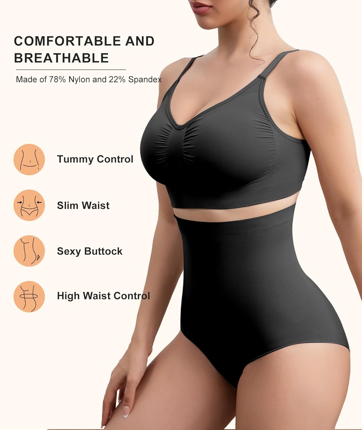 Women's High Waisted shapewear for Body Shaper - Seamless Tummy Control Panties Underwear - Image 5