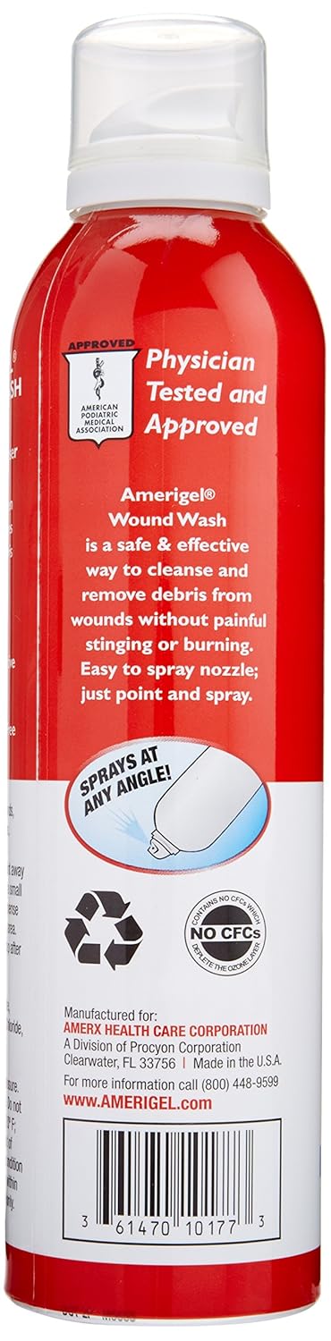 AMERIGEL Wound Care Bundle (1 oz. Hydrogel Wound Dressing, 7.1 fl oz. Saline Wound Wash) - Moisture-Rich Healing and Advanced Skin and Wound Care
