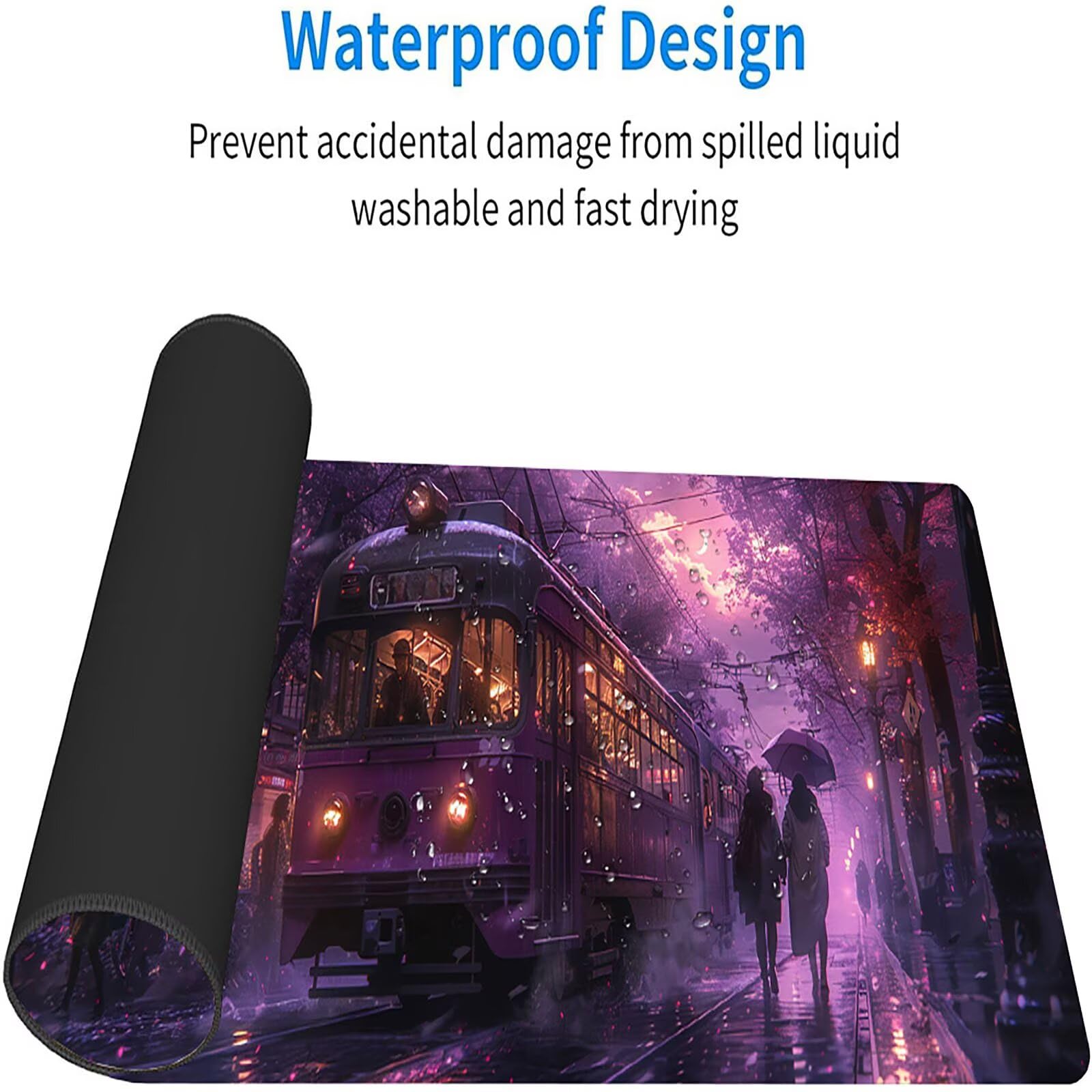 Tappetino Mouse XXL 1500 x 800 mm, Tappetino Mouse Strada, Gaming Mousepad Migliorare la Velocità e la Precisione, Mouse Pad con Base in Gomma Antiscivolo, Ufficio Accessori Gaming, Rosa B-4082