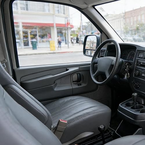 Miniatura 5 de ECOTRIC Reposabrazos de puerta con manija interior compatible con Chevrolet Express Van GMC Savana 2003-2019, repuesto para el lado izquierdo del