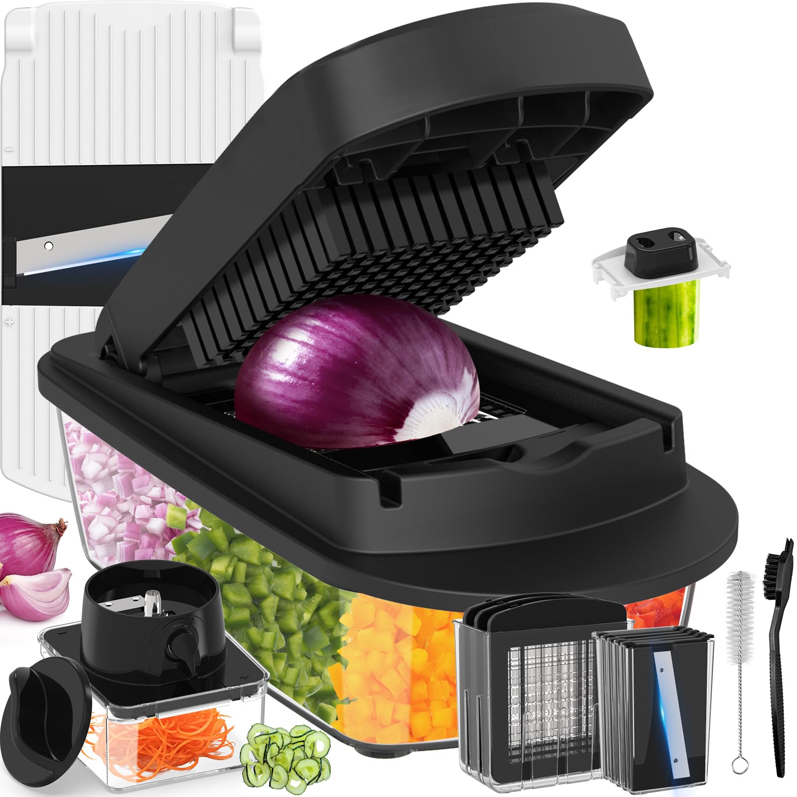 Amazon.com: 12 Blade All-in-1 Vegetable Chopper Mandoline Slicer