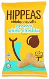 Hippeas Chickpea Puffs, Vegan White Cheddar, 4 Ounce (Pack of 1), 4g Protein, 3g Fiber, Vegan, Gluten-Free, Crunchy, Plant Protein Snacks