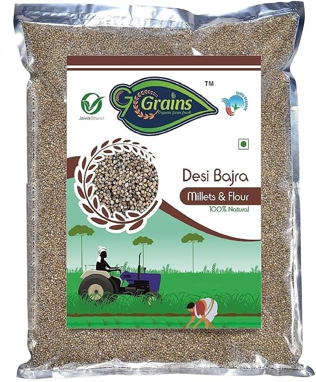 Organic Bajra Whole Grains (10 Kg)| Whole Grains For Eating And Cooking | Premium Grains/Gehu | By G7 GRAINS
