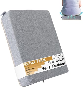Urby XL Seat Cushion for Heavy People, Extra Large Butt Cushion for Long Sitting, Ideal as Lab Pillow & Bariatric Seat Pillow 250lbs for Office Chairs, Wheelchairs or Car Seats