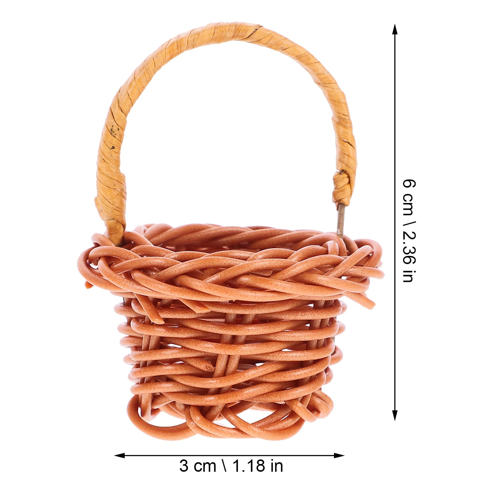 Mini Rattan Körbchen mit Henkel: 10Stücke Klein Geflochtener Mini Weidenkorb Picknickkorb Henkelkorb Hochzeit Streukorb Blumenkinder Körbchen für Landhaus Deko Tischdeko