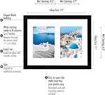 Americanflat 11x14 Collage Picture Frame - Displays 2 5x7 inch Portrait Pictures - White Mat - Multiple Picture Frame