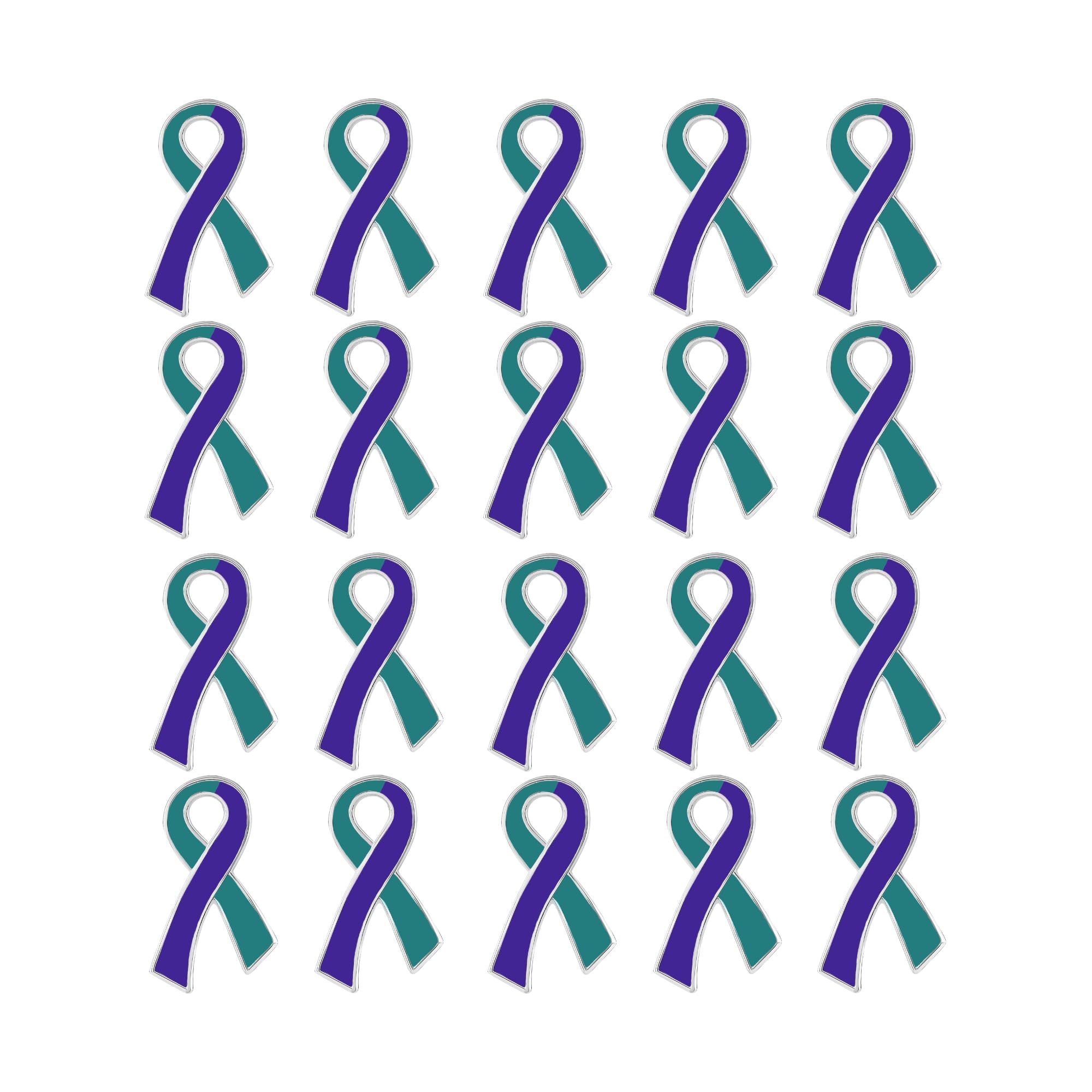 Ribbon Pins 1/5/25/100 for Cancer &amp; Disease Awareness - Various Causes - Bulk Quantities Available for Support Groups and Fundraising