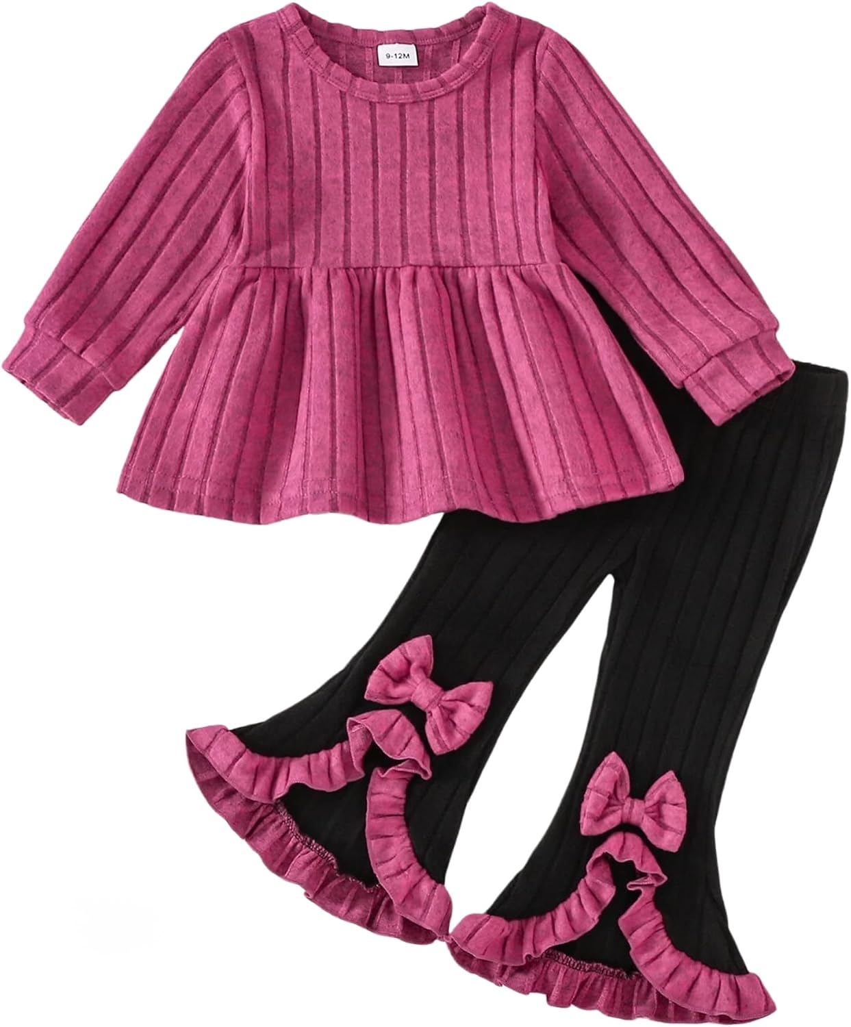 Baby Toddler Girl Clothes 2 Piece Fall Winter Outfits For 9M-4Y