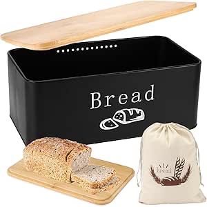 Contenitore Per Pane Ermetico Sottovuoto Con Pompa - Extra Large 7,5L, Trasparente Con Timer E Deflettore, Per Pane, Frutta, Verdura E Snack (Grigio/Verde) - 2