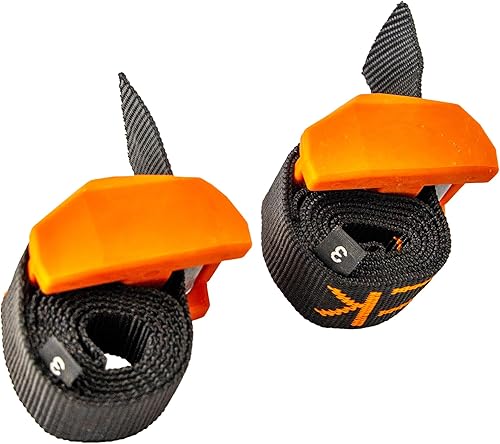 YakAttack Correa de leva - Amarre para kayak de poliéster resistente con hebilla de goma protectora, negronaranja Accesorios de pesca de kayak