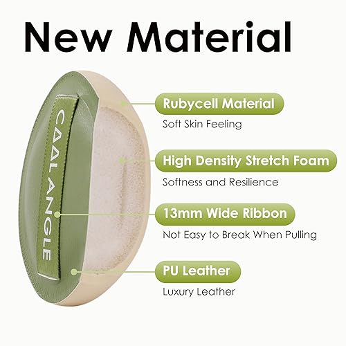 Miniatura 4 de Paquete de 4 esponjas de maquillaje para corrector de base y polvo, esponjas mezcladoras sin látex para maquillaje natural y fácil, suave de larga