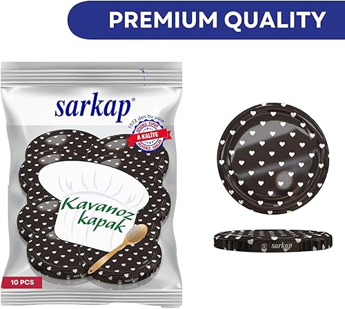 Miniatura 2 de SARKAP Juego de 10 tapas para conservas reutilizables de 3.228 in, ideales para tarros de vidrio, no compatibles con tarros Mason y tapas de boca