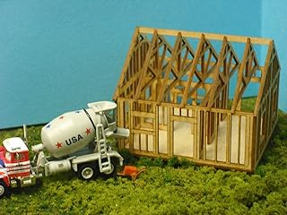 Train Time Laser N Scale ** Laser Cut ** Single Story House Under Construction Kit