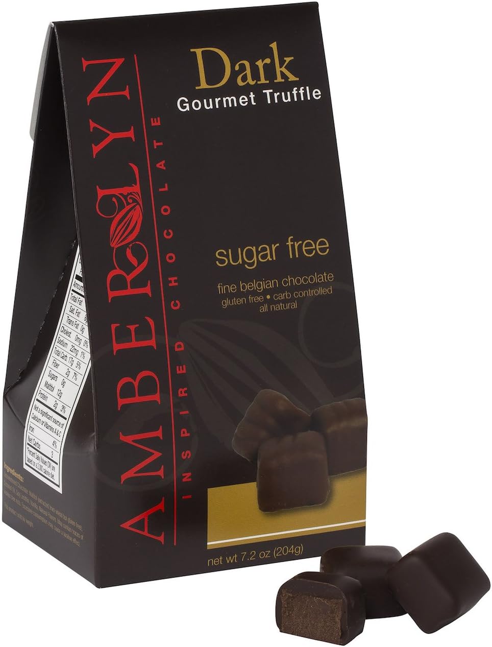Dark Chocolate Orange Gourmet Truffles - Sugar Free (7.2 oz bag)