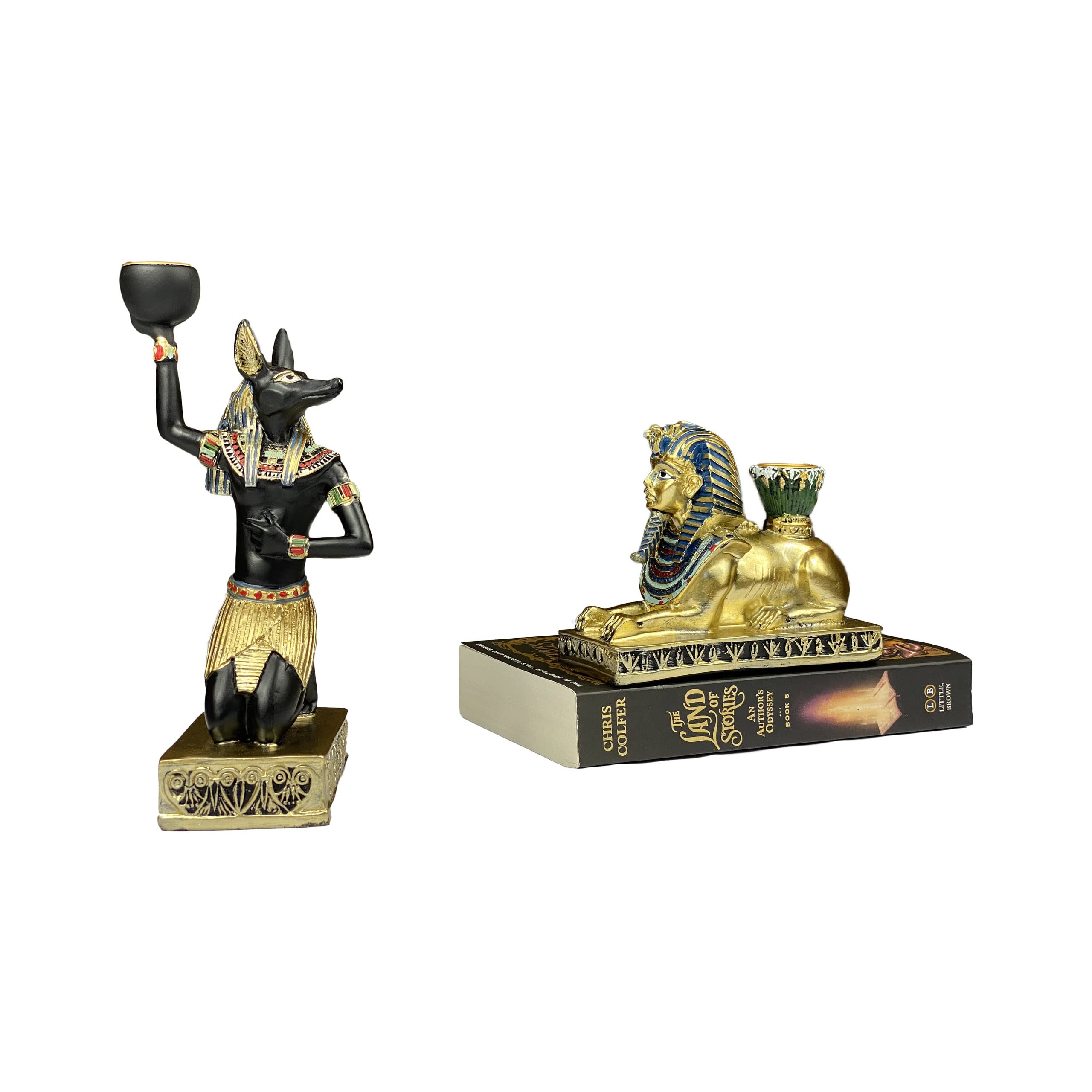 Amazon.co.jp: W.GT. 古代エジプトの神々像 キャンドルホルダー 3個 