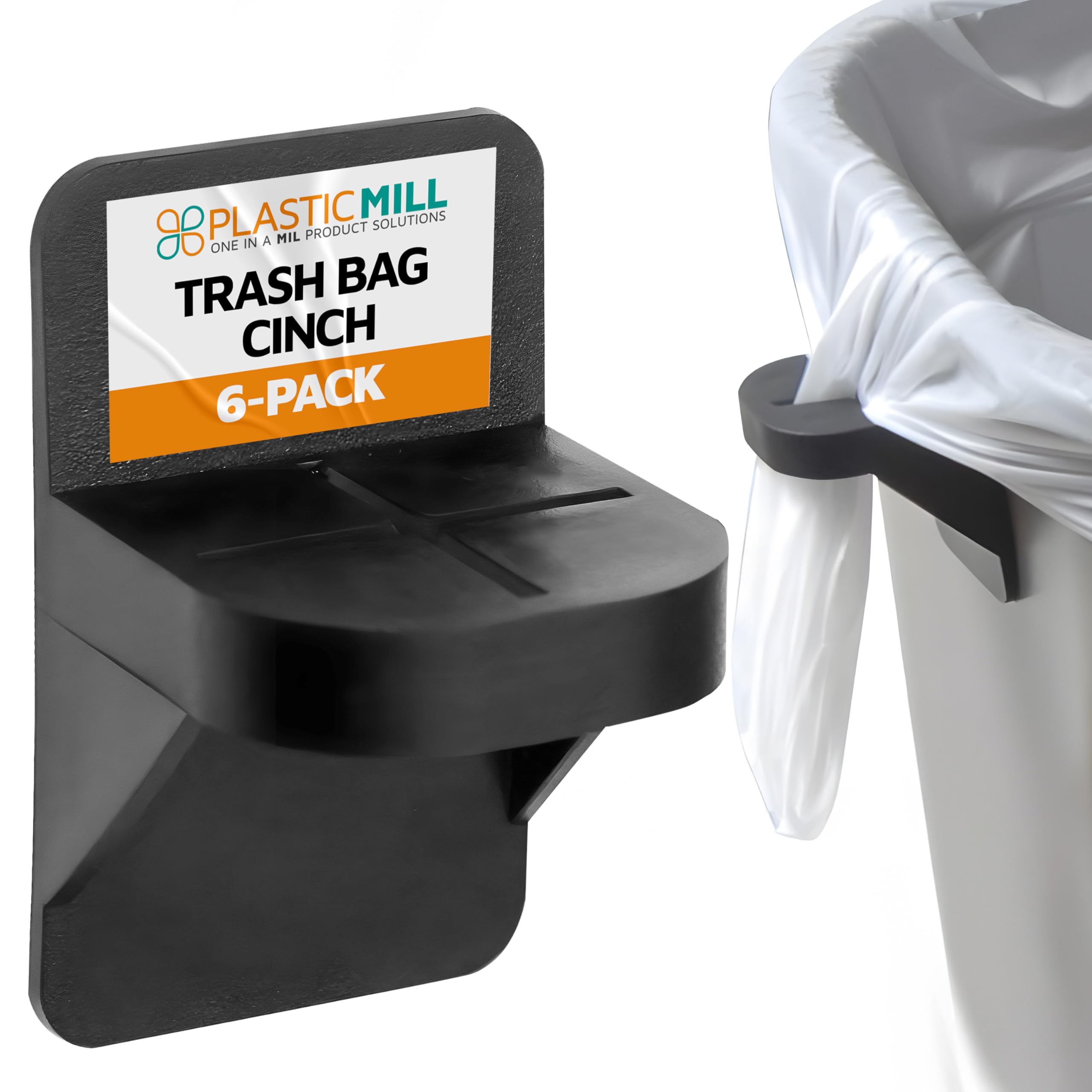 Amazon.com : PlasticMill Trash Bags Cinch Black, 6 Pack, To Hold 