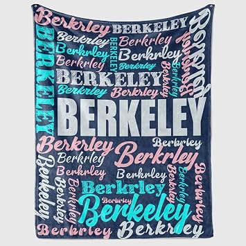 MXZLBY-Custom Blanket with Name for Adult-U.S. Shipments-Customized Name Gifts for Birthday Christmas Valentines Day-Best Gift for Baby-Newborn-Personalized Baby BlanketBlue