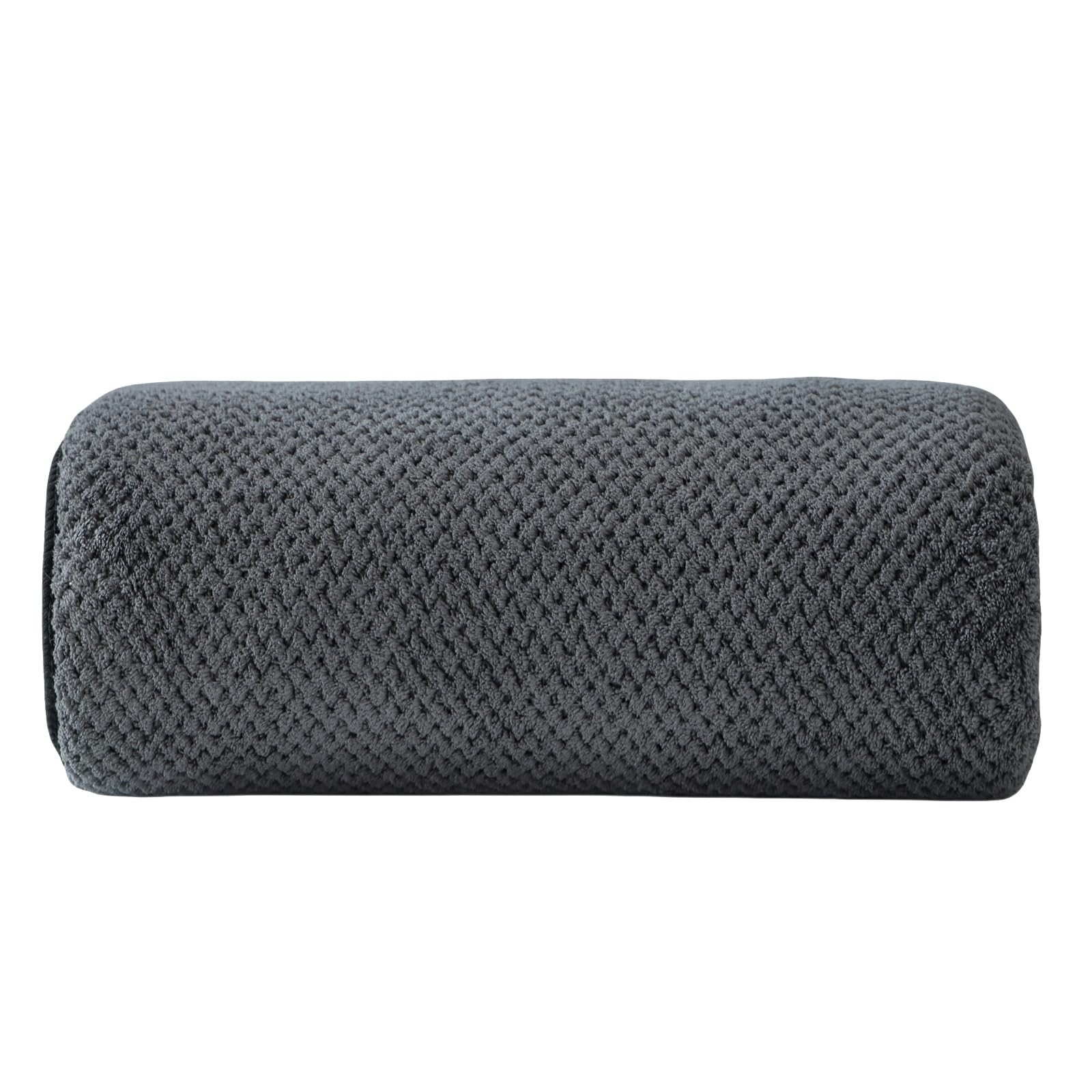 Akzpe 40x80 Inches Bath Sheets Towels for Adults Oversized Bath Towels Extra Large Luxury Super Soft Absorbent Quick Dry Microfiber (Charoal Grey,1PCS