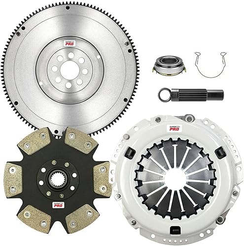ClutchMax PRO Performance Stage 4 Kit de embrague con volante compatible con Toyota Camry All-Trac 4WD 1996-2000 RAV-4 2.0L 3S-FE (CP16168HDDFW-ST4)