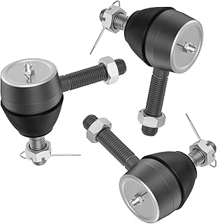 Ball Joint Kit,Set of (3) Tie Rod End with grease fitting Fits for Club Car DS Golf Carts (1976-2008)